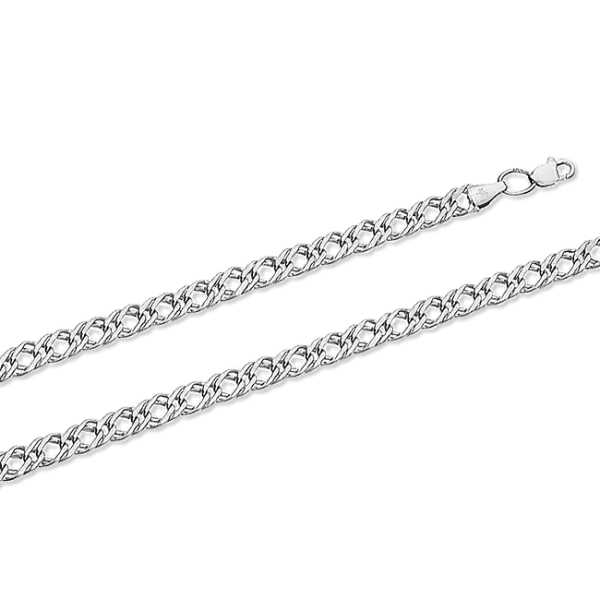 Artikelbild des Artikels “Armband „Doppelpanzerkette“ aus 925 Silber, Breite 5 mm 50 cm“