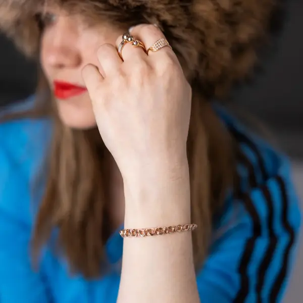 Product image of the product “Bracelet “Fine Curb Chain” in 585 Rose Gold ”