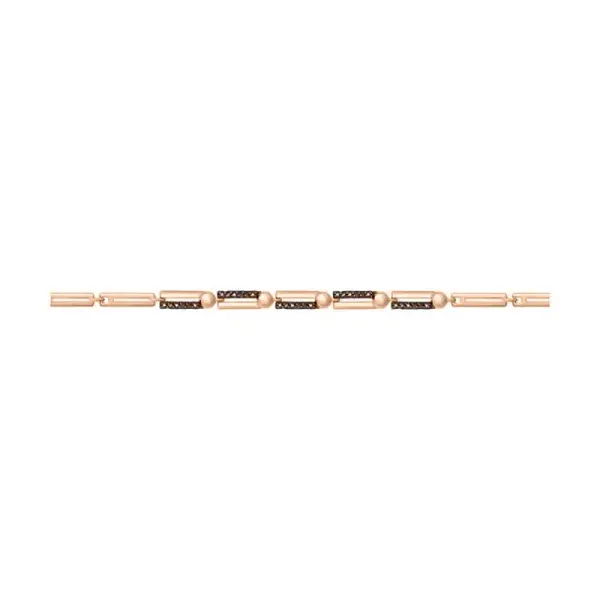 Product image of the product “Bracelet “Link Bracelet with Black Stones” in 585 Rose Gold ”