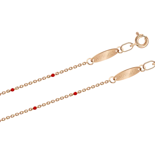 Product image of the product “Bracelet “Chain with Enamel Dots” in 585 Rose Gold ”