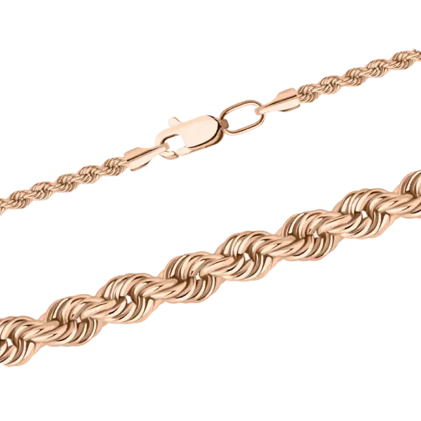 Product image of the product “Bracelet “Thick Cord Chain” in 585 Rose Gold 19 cm”