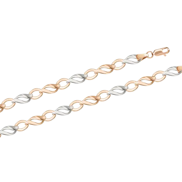 Product image of the product “Bracelet “Loop Links” in 585 Two-Tone Gold ”