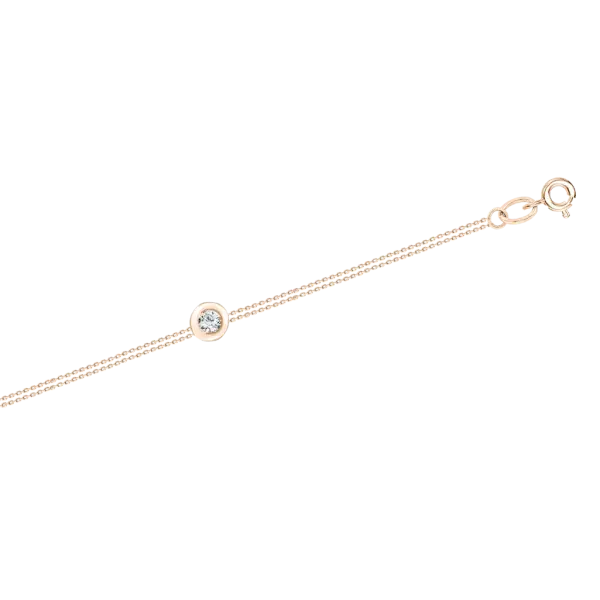 Product image of the product “Bracelet “Solitaire” in 585 Rose Gold with Cubic Zirconia ”