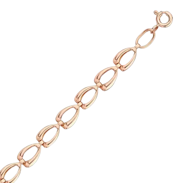 Product image of the product “Bracelet “Drop Links” in 585 Rose Gold ”