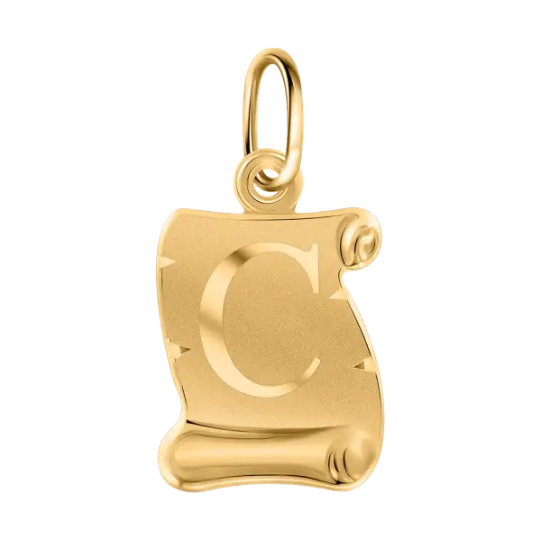 Artikelbild des Artikels “Buchstabenanhänger С aus 585 Gelbgold “