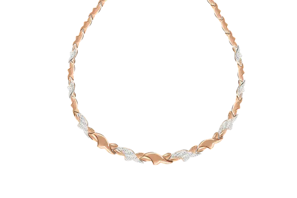 Product image of the product “Necklace “Twisted Leaf Links” in 585 Two-Tone Gold ”
