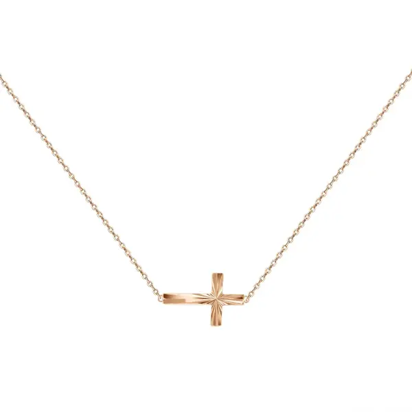 Artikelbild des Artikels “Collier „Querkreuz“ aus 585 Rotgold “
