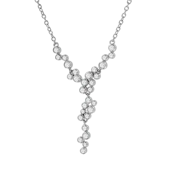 Product image of the product “Necklace “Stone Cascade” in 925 Sterling Silver with Cubic Zirconia ”