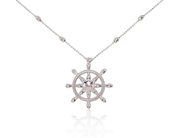 Product image of the product “Necklace “Ship's Wheel” in 925 Sterling Silver ”