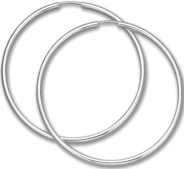Artikelbild des Artikels “Creolen „Sehr groß dünn“ aus 925 Silber, Ø 60 mm “