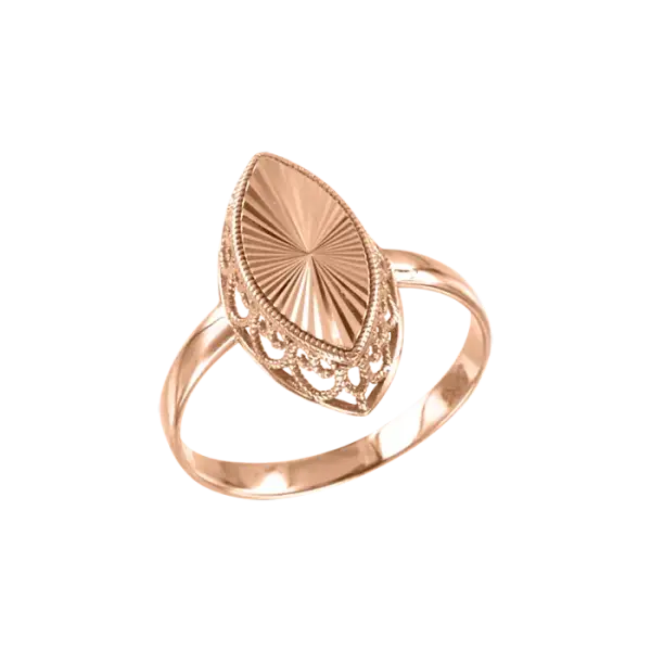 Product image of the product “Women's Ring “Marquise with Ray Pattern” in 585 Rose Gold ”