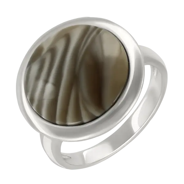 Artikelbild des Artikels “Damenring „Runder Stein breit“ aus 925 Silber “