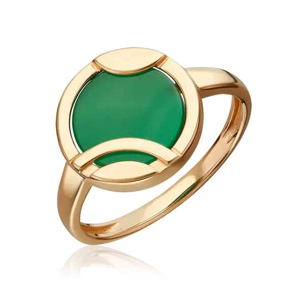 Artikelbild des Artikels “Damenring „Scheibe im Ring“ aus 585 Rotgold mit Achat “