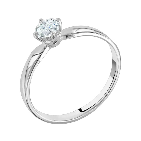 Artikelbild des Artikels “Damenring „Solitär“ aus 585 Weißgold mit Brillanten, 0,45 ct “