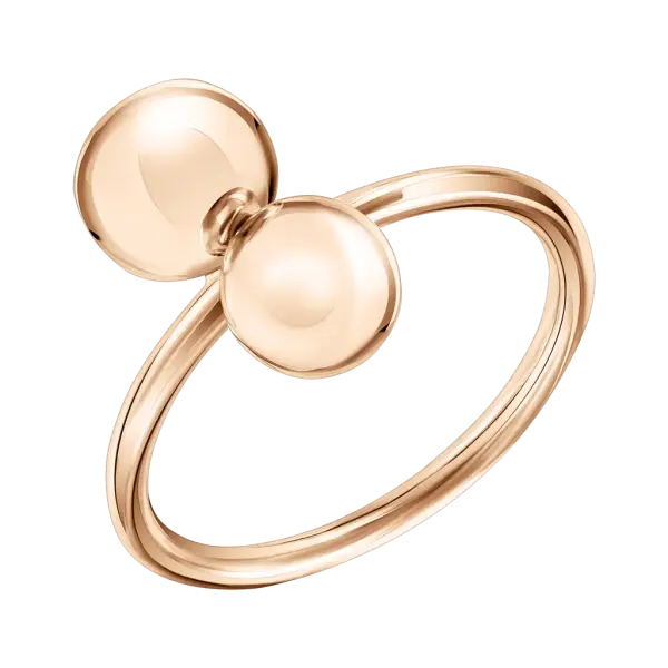 Product image of the product “Women's Ring “Two Balls” in 585 Rose Gold ”