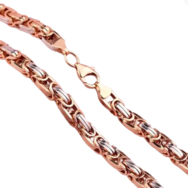 Product image of the product “Wide Byzantine Chain in 585 Rose Gold ”