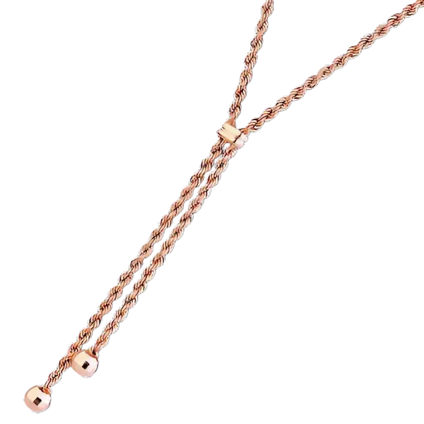 Artikelbild des Artikels “Kette „Kordelkette mit Verstellschieber“ aus 585 Rotgold “