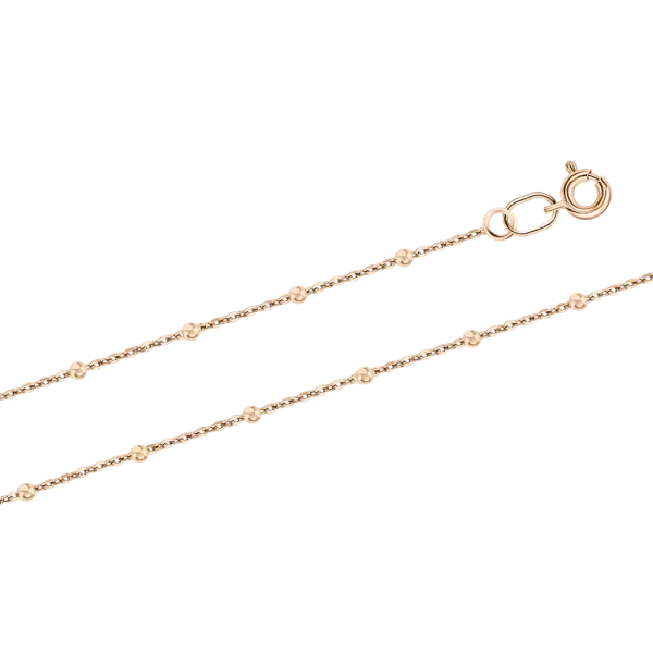 Product image of the product “Chain “Station Chain with Beads” in 585 Rose Gold ”