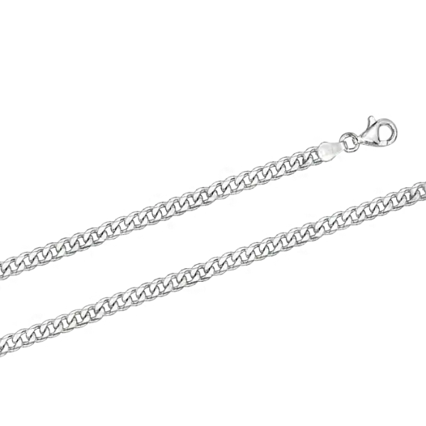 Artikelbild des Artikels “Kette „Panzerkette gedreht“ aus 925 Silber 45 cm“