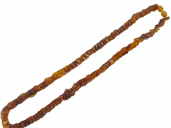 Artikelbild des Artikels “Kette „Scheiben cognac“ mit Bernstein “