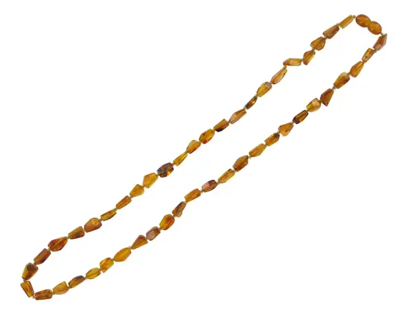 Artikelbild des Artikels “Kette „Stäbchen cognac fein“ mit Bernstein “
