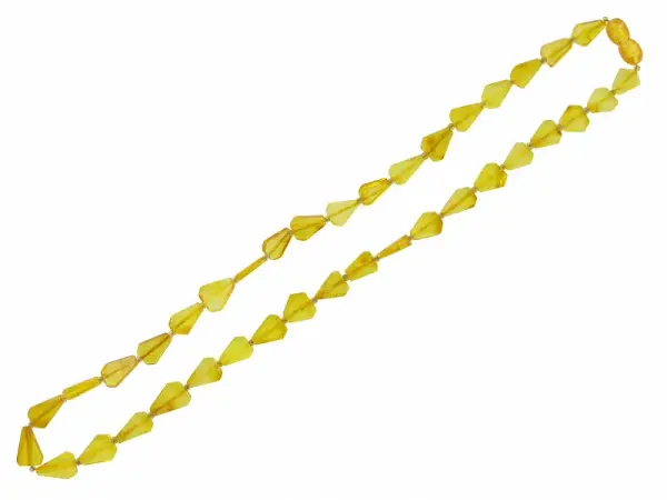 Artikelbild des Artikels “Kette „Tropfen gelb“ mit Bernstein “