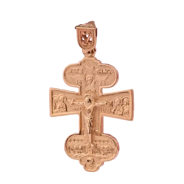 Artikelbild des Artikels “Kreuz-Anhänger „Orthodox Reliefkreuz“ aus 585 Rotgold “