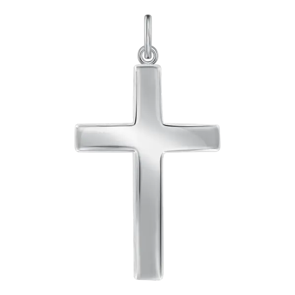 Product image of the product “Cross Pendant “Plain Polished Cross” in 925 Sterling Silver ”