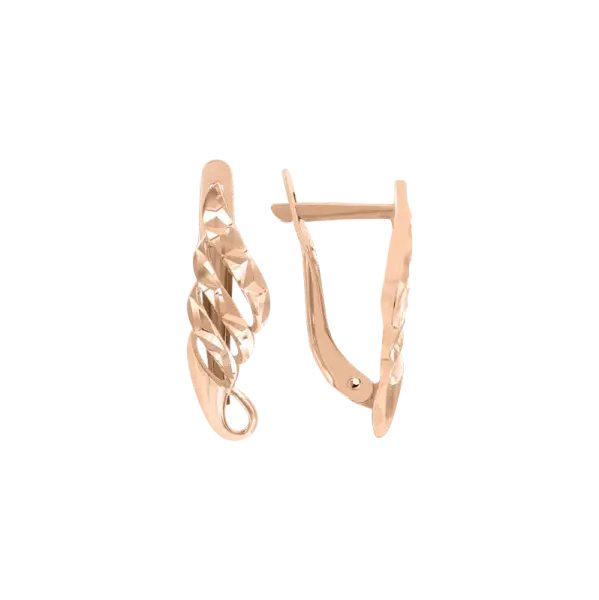 Product image of the product “Earrings “Twisted Band” in 585 Rose Gold ”