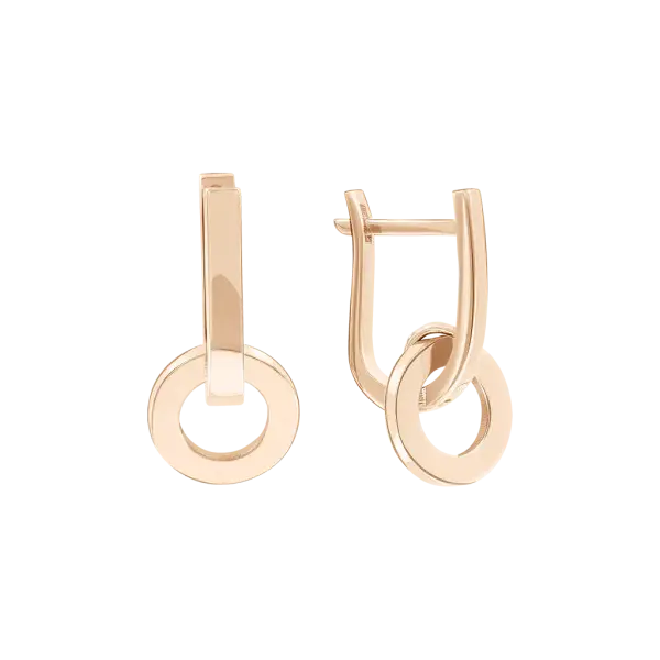 Product image of the product “Earrings “Two Rings” in 585 Rose Gold ”