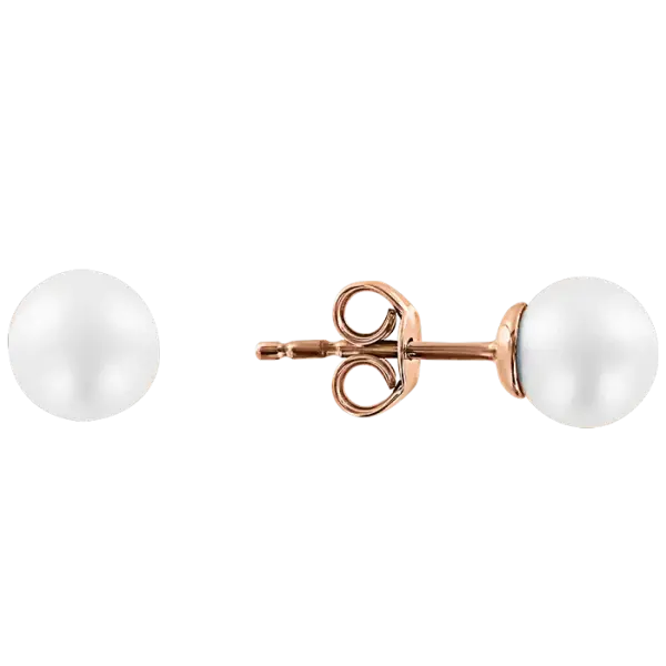 Artikelbild des Artikels “Ohrstecker „Einzelperle“ aus 585 Rotgold mit Perlen “