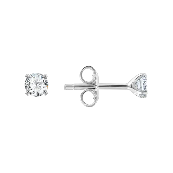 Artikelbild des Artikels “Ohrstecker „Solitär in Krappenfassung“ aus 925 Silber mit Zirkonia “
