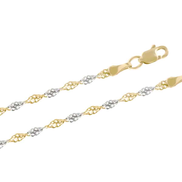 Product image of the product “Singapore Chain in 585 Two-Tone Gold ”