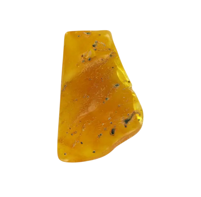 Product image of the product “Pendant “Rough Stone on Cord” with Amber, Length 60 mm ”