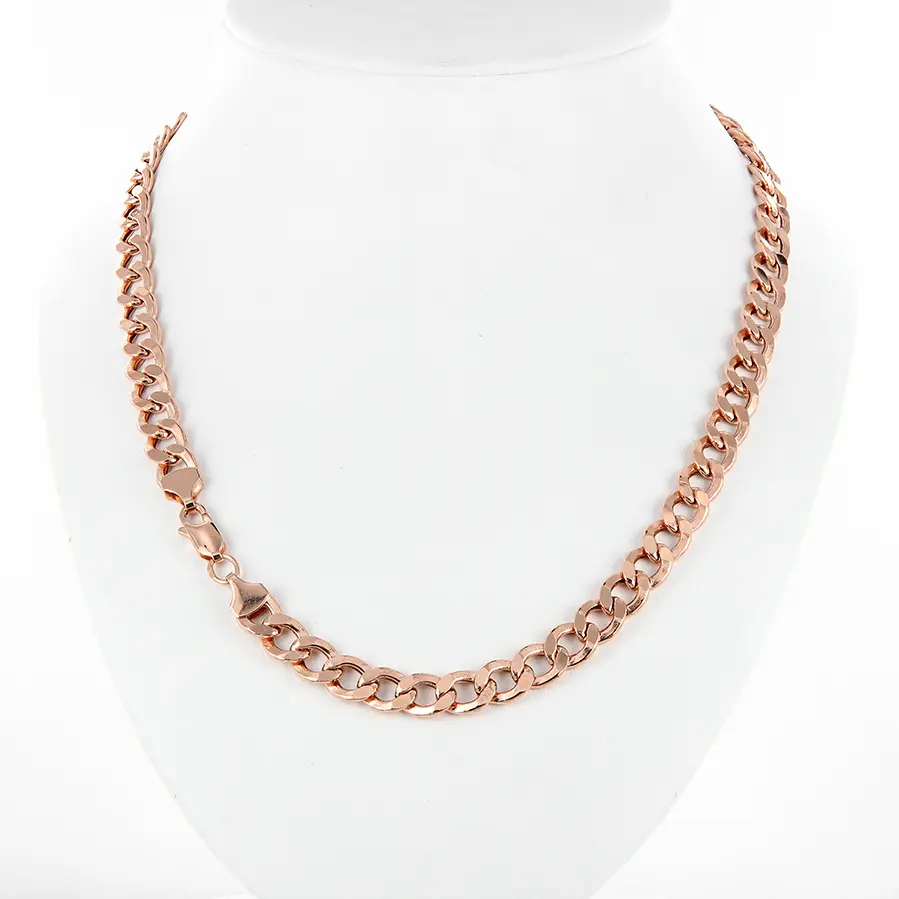 Artikelbild des Artikels “Armband „Panzerkette gedreht“ aus 585 Rotgold 55 cm 14,02 g“