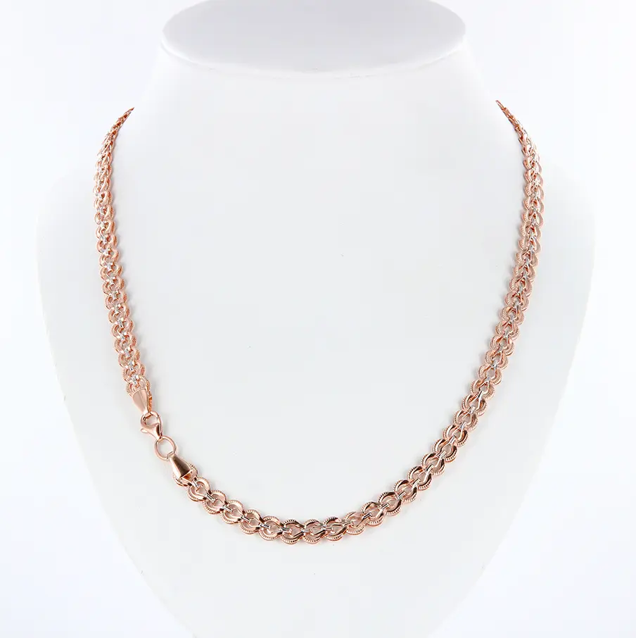 Artikelbild 2 des Artikels “Armband „Rundglieder mit Zierrand“ aus 585 Bicolor-Gold “