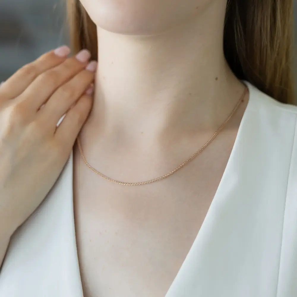 Product image 2 of the product “Fine Wheat Chain in 585 Rose Gold ”