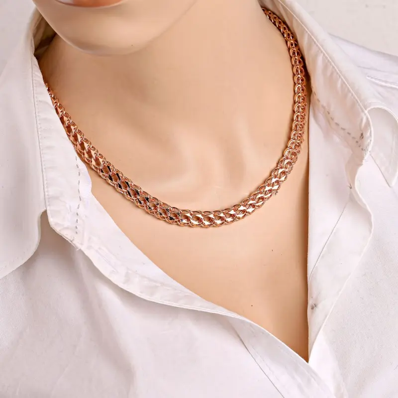 Artikelbild des Artikels “Kette „Doppelpanzerkette“ aus 585 Rotgold, Breite 9,0 mm “