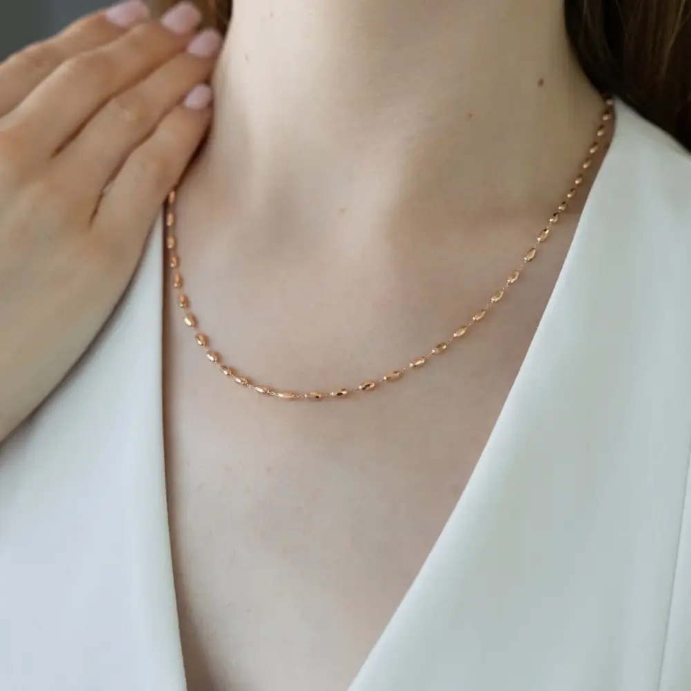 Product image of the product “Chain “Chain with Olive Links” in 585 Rose Gold ”