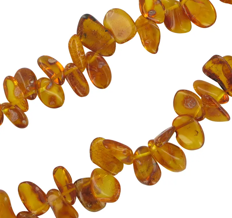 Product image 2 of the product “Chain “Cognac Chips” with Amber ”