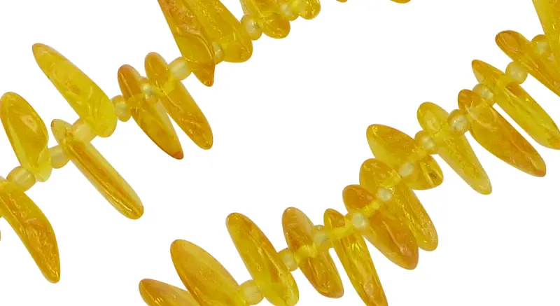 Product image 2 of the product “Chain “Yellow Sticks” with Amber ”