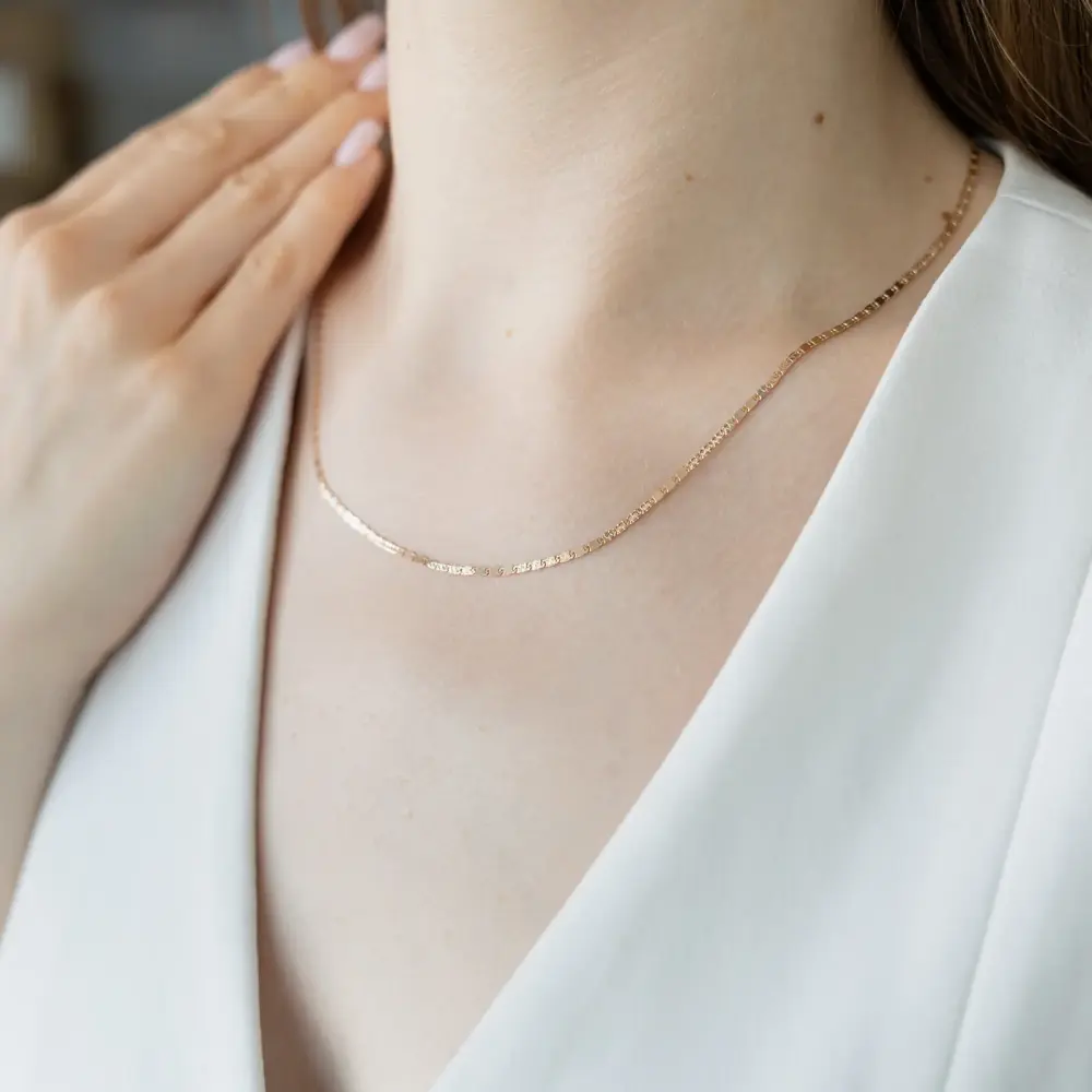 Product image of the product “Plate Chain in 585 Rose Gold, Width 1.5 mm ”