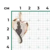 Product image 2 of the product “Pendant “Cat in Heart” in 585 Rose Gold with Cubic Zirconia ”