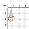 Product image 2 of the product “Pendant “Ball with Stones” in 585 Rose Gold with Topaz ”