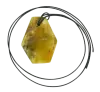 Product image 2 of the product “Pendant “Rough Stone on Cord” with Amber, Length 50 mm ”