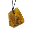 Product image 2 of the product “Pendant “Rough Stone on Cord” with Amber, Length 42 mm ”
