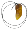 Product image 2 of the product “Pendant “Rough Stone with Wood” with Amber, Length 68 mm ”