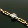 Product image 2 of the product “Bracelet “Paperclip Chain with Stone Ball” in 585 Rose Gold with Diamonds ”