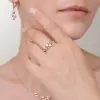 Artikelbild 2 des Artikels “Damenring „Herzen mit Steinen“ aus 585 Gelbgold mit Zirkonia “