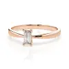 Artikelbild 2 des Artikels “Damenring „Solitär Baguette“ aus 585 Rotgold mit Brillanten, 0,10 ct “
